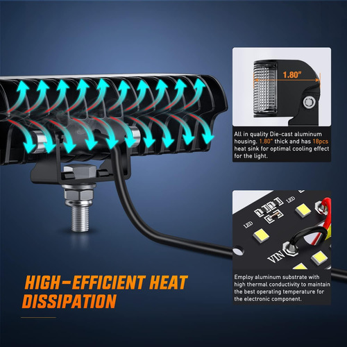 Side Shooter Led Pods 2 Piezas 6.5 Pulgadas 60 W Haz 1445729
