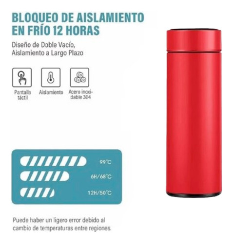 Termo Inteligente Display De Temperatura Touch 500 Ml