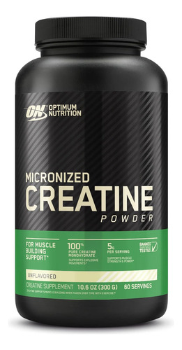 On Optimum Nutrition 100% Monohidrato De Creatina 300 Gramos