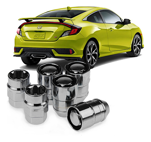 Birlos Tuercas Seguridad Honda Civic Si Coupe 2012-2019