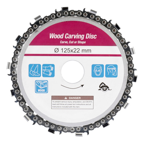5 Pulgadas 14 Dientes Grinder Cadena Disco 22mm Arbor Carpin