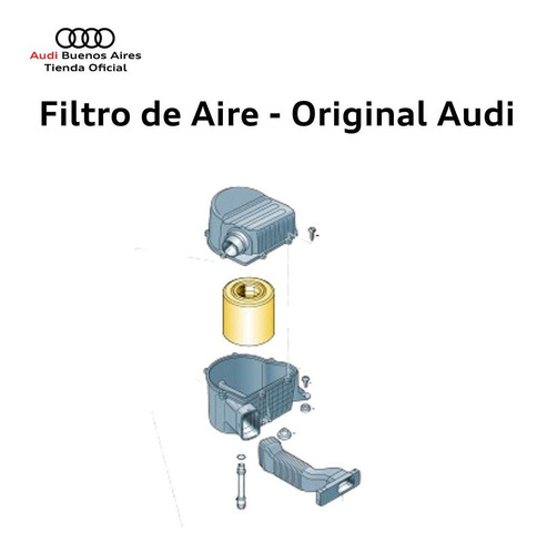 Imagen 5 de 9 de Filtro De Aire Original Audi A1