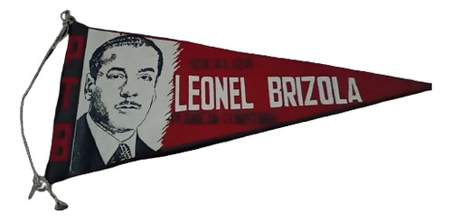 Bandeira Flâmula Rara Ptb Leonel Brizola Campanha Política 