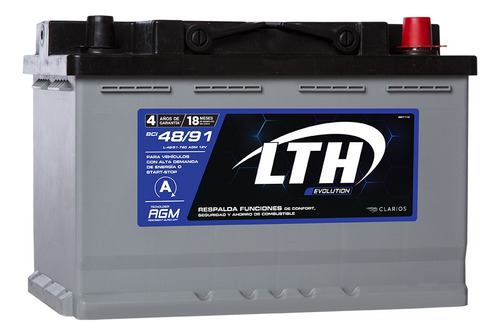 Batería Lth Peugeot Rifter 2020-2022 - L-48/91-760 Agm