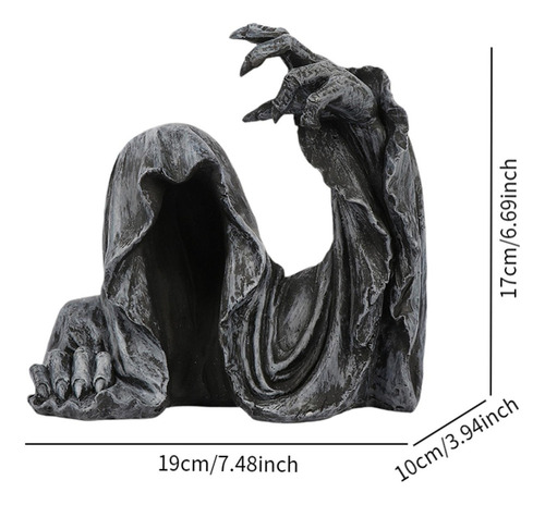 - Figura De Mano Espeluznante De Resina 19 Cm X 10 Cm X 17