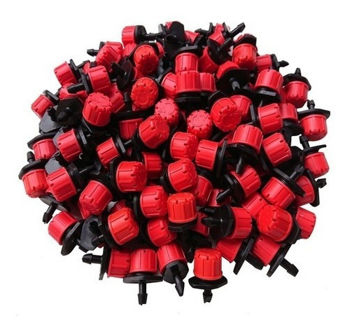 Imagen 9 de 9 de Gotero Regulable Rojo De 1 A 70 Lph Paquete X 10 Unidades
