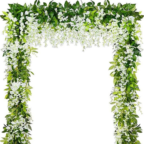 Wisteria Garland 5pack 33ft Artificial Fake Wisteria Vine H