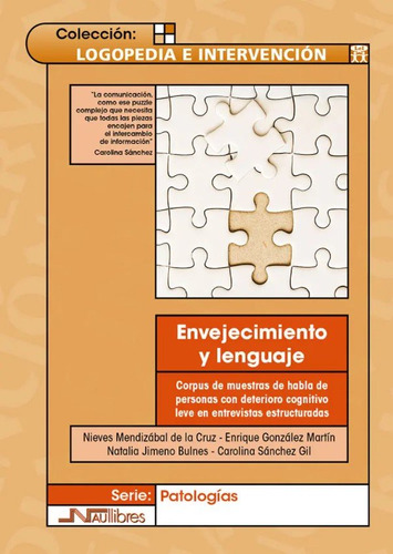 Libro Envejecimiento Y Lenguaje - Vv. Aa.