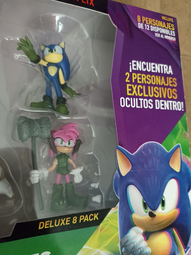 Colección De 8 Figuras Sonic Prime Coleccionables Deluxe