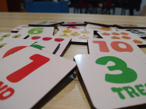 Juego Memotest Numeros X 20 Piezas En Mdf 3mm