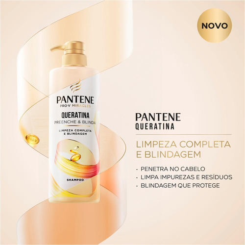 Shampoo Pantene Queratina 510ml