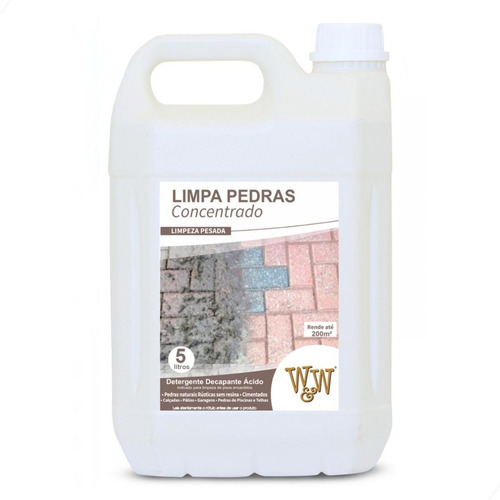 O Melhor Limpa Pedras Concentrado 5l Remove Encardido Fácil