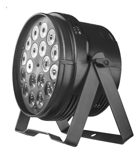 Canhão Refletor 18 Leds Rgbwa+ Uv 18w 6 Em 1 Dmx Dj