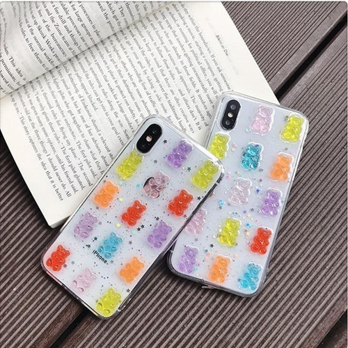 Imagen 5 de 10 de Funda Gomita Todos Equipos Osito Pandita Case Hombre Mujer