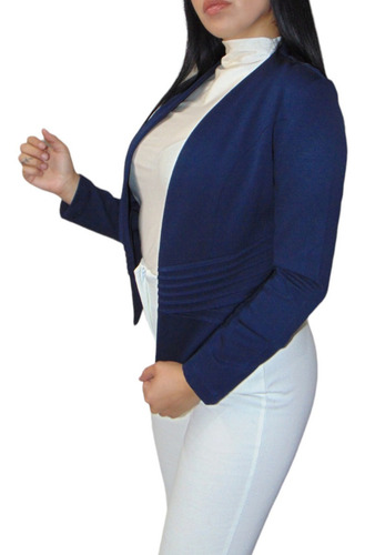 Saco Blazer Para Dama Mujer Formal Casual Abanico Entallado