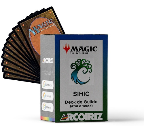 Deck Mtg Verde Azul - Baralho Pronto Para Iniciantes