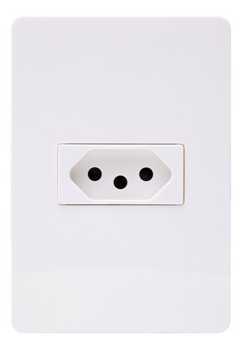 Conjunto Tomada Horizontal 20a 127v Com Placa 4x2 - Abb