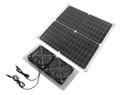 Kit De Ventilador Con Panel Solar Monocristalino, 18 V, 25 W