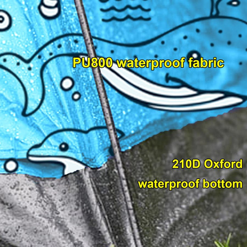 Carpa De Playa Anj Outdoors Ocean World 2 En 1 Para 3-4 Pers