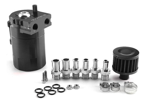 Decantador De Aceite Oil Catch Can Trampa De Aceite Negro