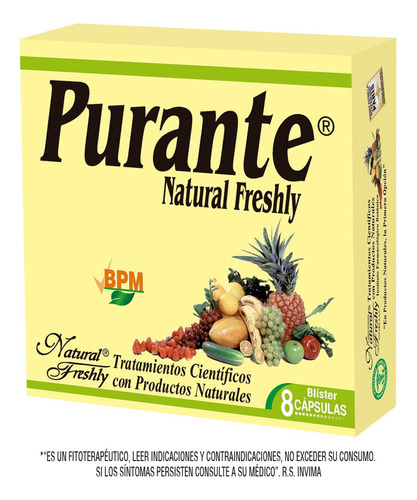Purante Natural Freshly X 8capsulas