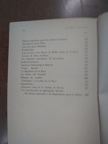 Vida De Quinquela Martín. Muñoz (1968/248 Pag.) Dedicado (Usado)