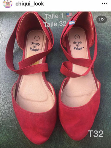 Zapatos Chatas Para Nena Talle 32 Importadas Usadas