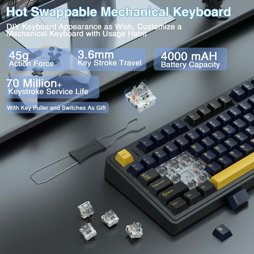 F75 - Teclado Mecánico 75 %, Junta De Teclado Personal...