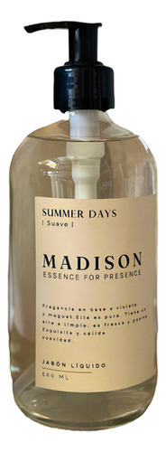 Jabón Líquido 500 Ml Summer Days Transparente Madison