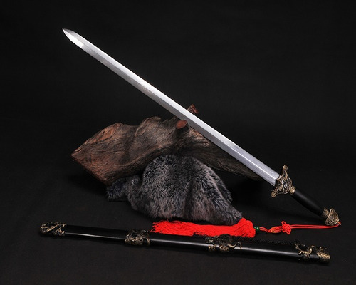 Imagem 2 de 9 de Espada Chinesa Tradicional Jian Dinastia Han Wushu Kung Fu