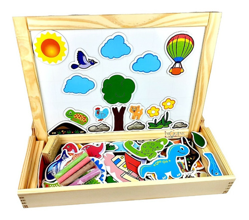 Lousa Magnetica Infantil Imã Brinquedos Educativos Madeira