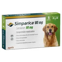 Comprar Tableta Antipulgas Y Garrapatas Simparica 20 A 40 Kg X 1comp