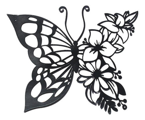 Decoración De Pared De Mariposas De Metal 23cmx20cm