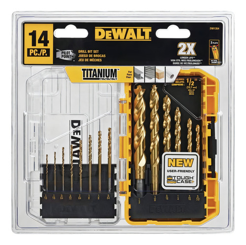 Set De Brocas Dewalt Titanio Toughcase - E.o