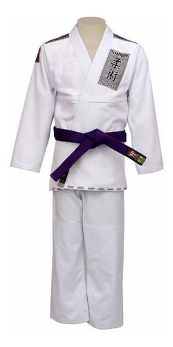 Kimono Jiu Jitsu - Trancado - Tradicional - Shiroi - Branco