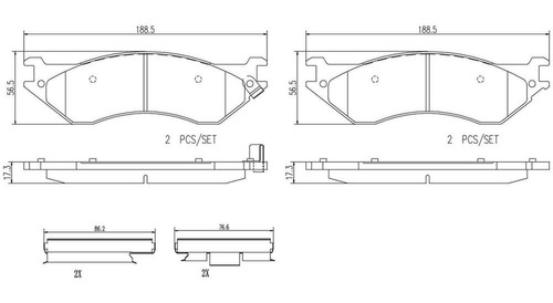 Balatas Brembo (d) Ford F150 00-04 F250 97-99 Expedition