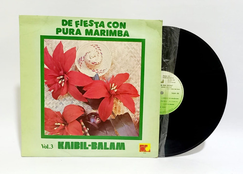 Disco Lp Kaibil Balam / De Fiesta Con Pura Marimba