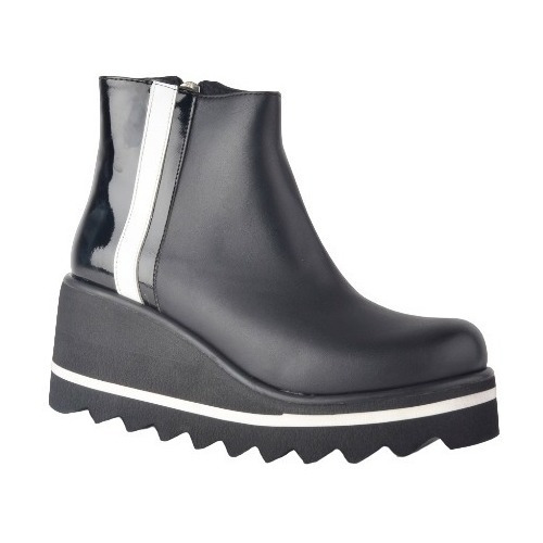 Imagen 2 de 10 de Botinetas Botas De Mujer De Cuero Livianas Pia - Ferraro