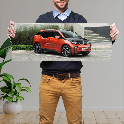 Cuadro 30x80cm Auto 2015 Bmw I3 Za 84611 73