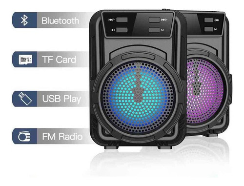 Mini Parlante 3'' Fantastic Quality Bluetooth Lider Negro