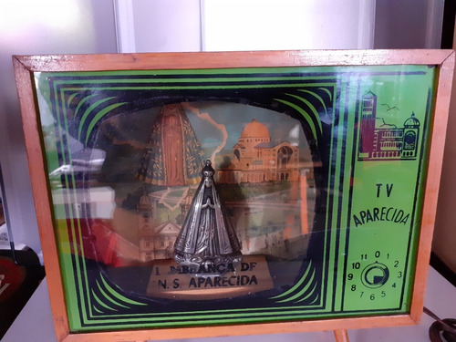 Imagem 8 de 10 de Antiga Rara Imagem N. S. Aparecida Na Tv Pé Palito Anos '60
