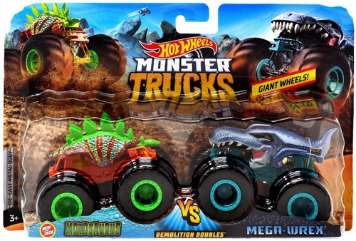 Carro Hot Wheels Monster Trucks Motosaurus Vs Mega Wrex