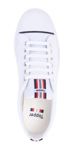 Imagen 3 de 6 de Zapatilla Topper Profesional Lona Blanco Unisex