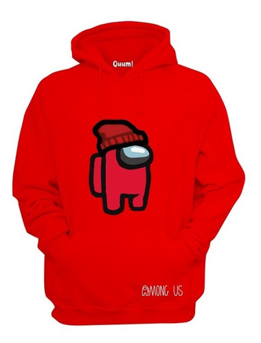 Sudadera Among Us (varios Colores / Tallas) Gorro Rojo