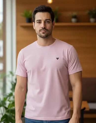 Camiseta Masculina Camisas Slim Voker 100% Algodão Atacado