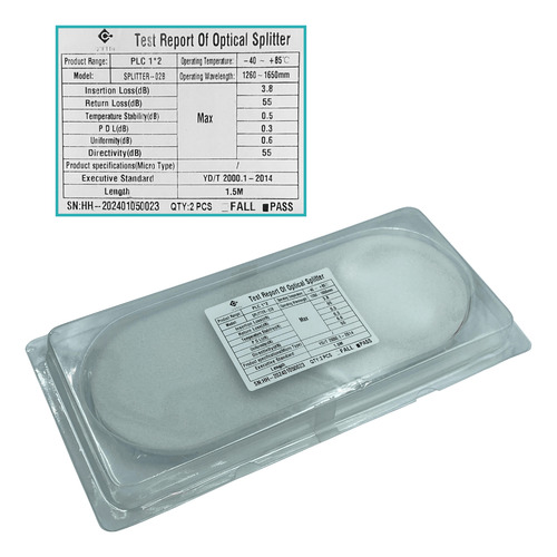 1x2 Sin-conectores Divisor P/epon/gpon 1.5m Req-fusion 1260-