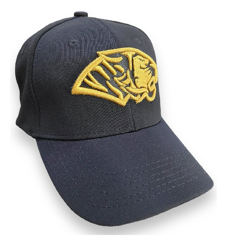 Gorra Auténticos Tigres Logo 3d Combinados Oro/negro Velcro