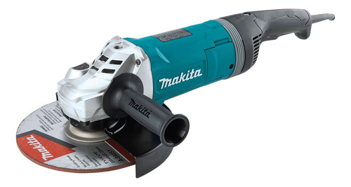 Esmeril Angular De 9 Makita 2400w Antireinicio Mango Girator Color Turquesa Frecuencia 50 Hz / 60 Hz