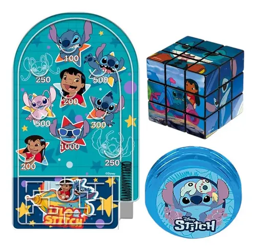 Kit Stitch - Cubo Mágico, Ioiô E Jogo (labirinto E Pinball) | MercadoLivre