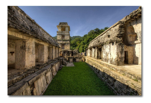 Cuadro Decorativo Palenque Chiapas Arqueología Foto 120x80